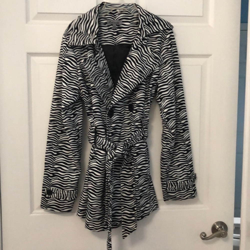 Zebra Print Pea Coat